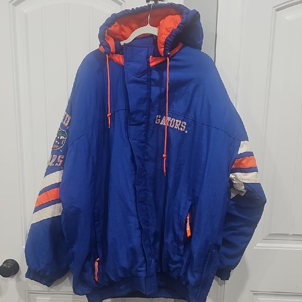 GATORS STARTER Blue and Orange Florida GATOR Zip-Up Jacket